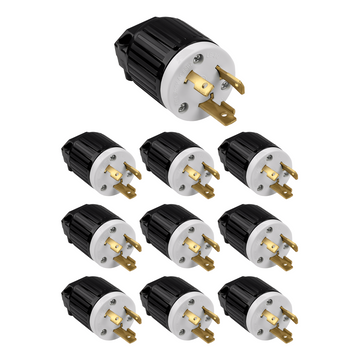 Enerlites Industrial Grade Locking Plug, 30A, L6-30P